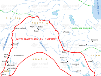 Babylonian, Mede and Persian Empires Bible Map | Course Bible Maps